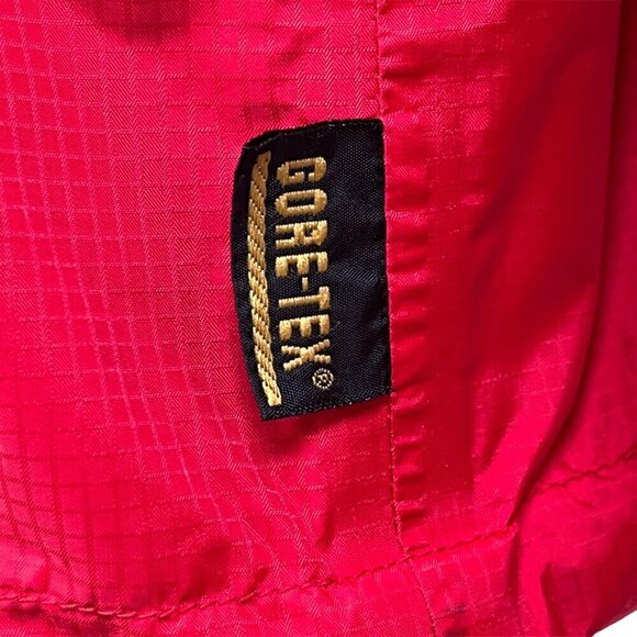 Moonstone Goretex Jacket Rain Coat Small Red Hood Nylon Shell Ripstop Gorpcore - Picture 7 of 16